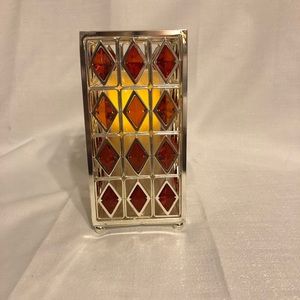 Jewel hurricane flameless candle with timer